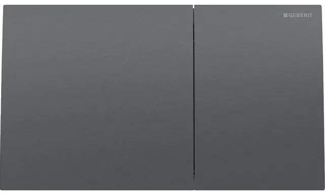 Geberit Sigma70 bedieningsplaat - 2 toets - zwart chroom geborsteld 115.622.qd.1