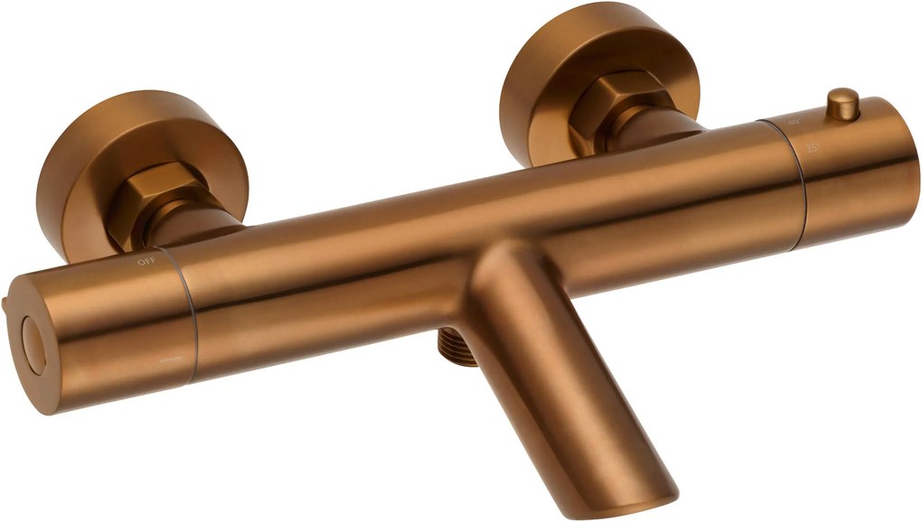 Saqu Eurotrend badkraan thermostatisch geborsteld koper