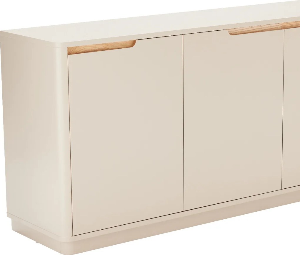 Mat Dressoir Grijsbeige 200 Cm - 200x40x75cm.