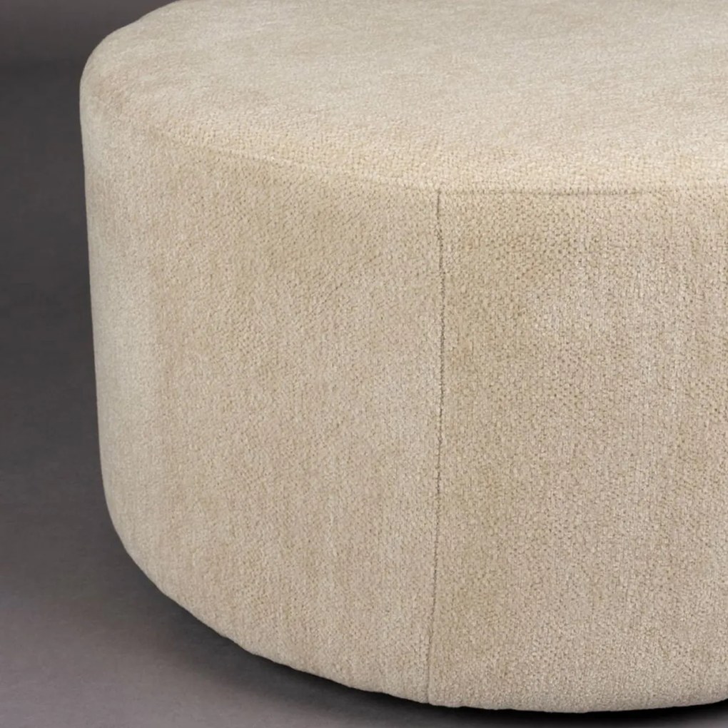 Dutchbone Rocca Latte Ronde Hocker Latte