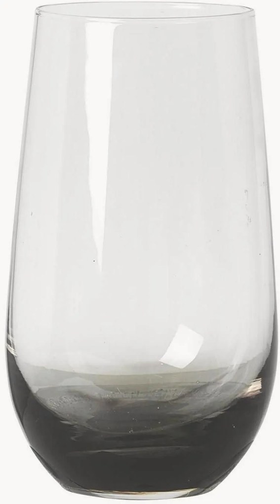 Mondgeblazen waterglas Smoke