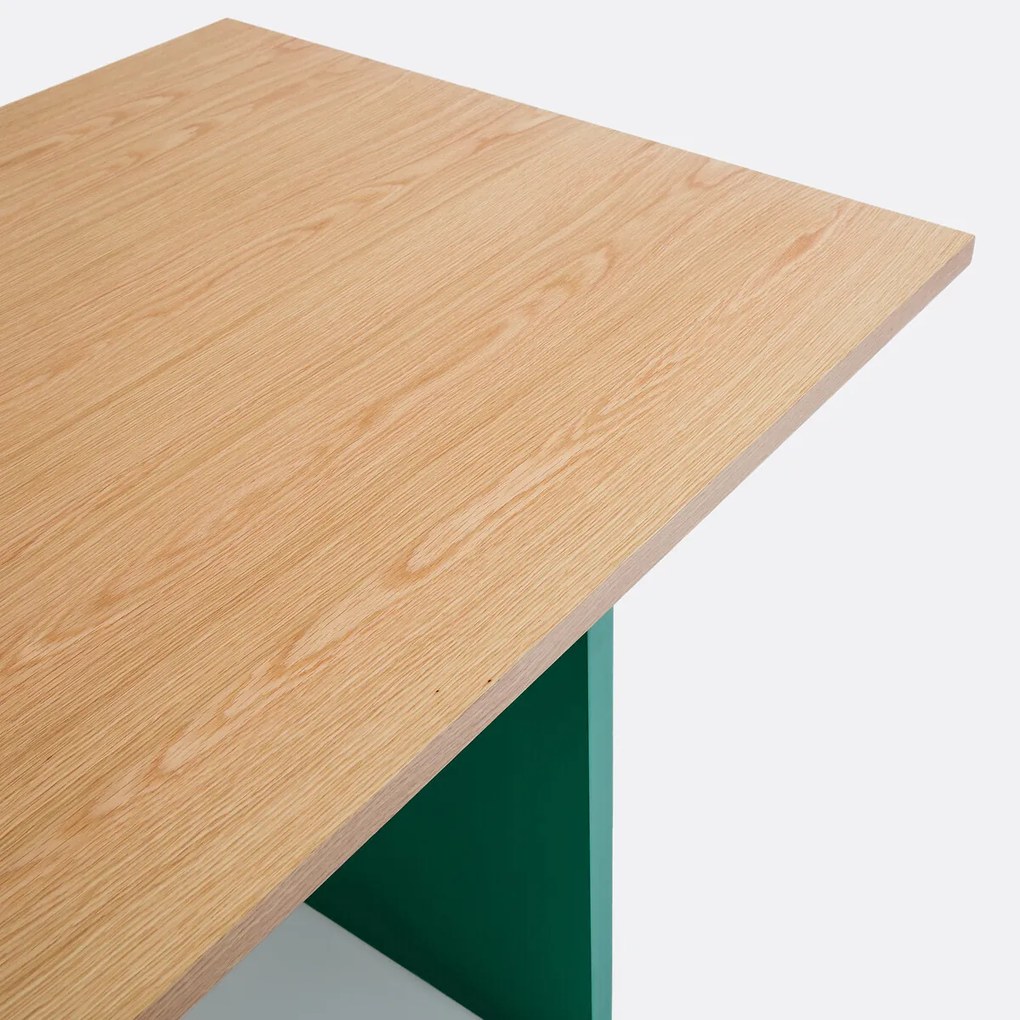 Eettafel, rechthoekig, eikenfineer, 8 couverts, Deling