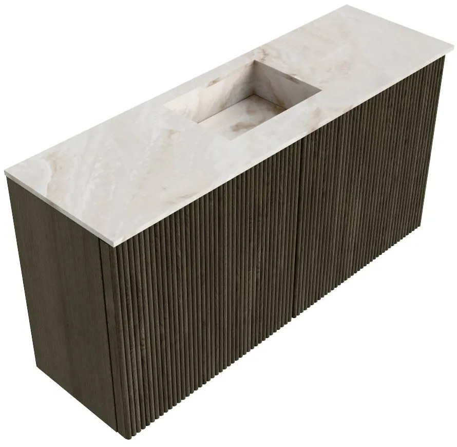Mondiaz Joya DLux 80cm toiletmeubel shadow met wastafel faye midden zonder kraangat frappe