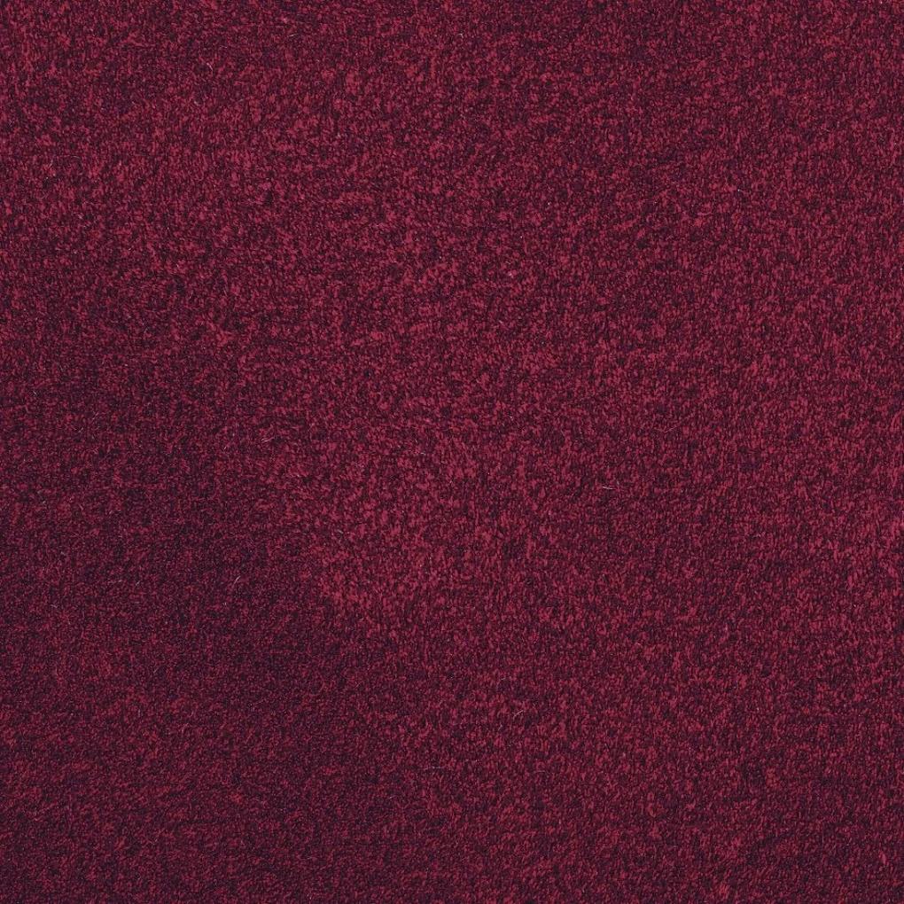 Mohair Karmozijnrood Crimson - Ø 250 - vloerkleed