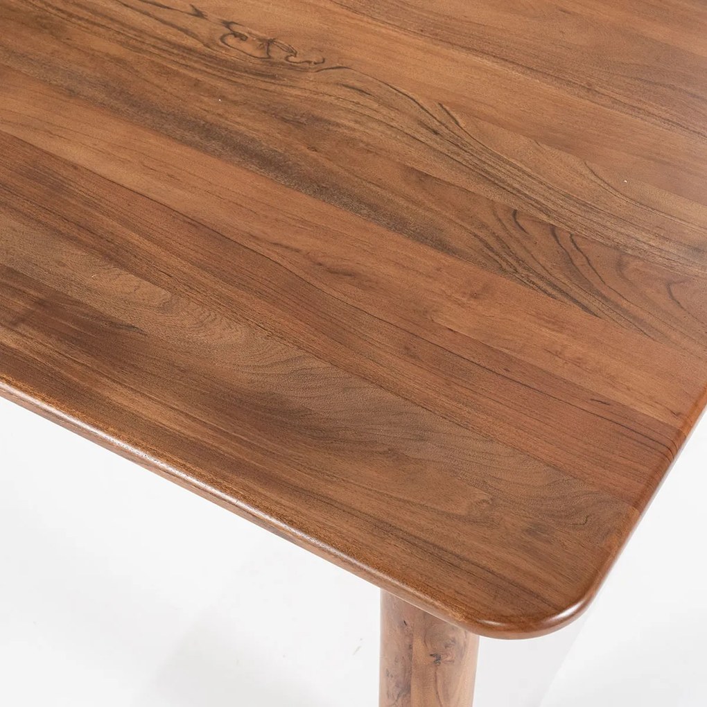 Retro Eettafel Van Acaciahout 240 Cm - 240 X 100cm.