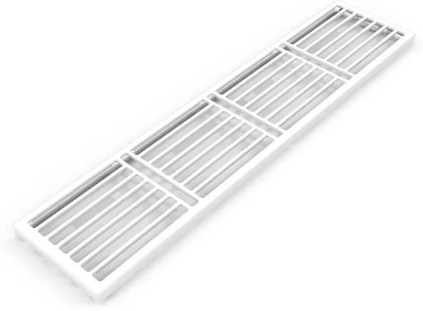 Stelrad bovenrooster voor radiator 60x10.2cm type 22 60x10.2cm Staal Wit glans R30022206