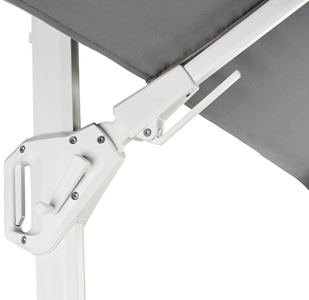Platinum Challenger zweefparasol 3x3m  T2 wit frame (excl. voet) manhattan