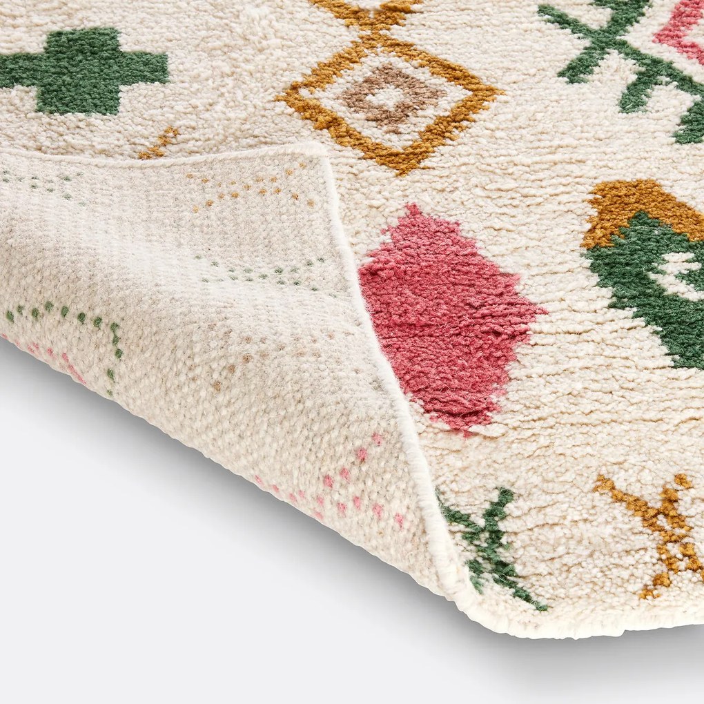 Vloerkleed berber stijl, in wol, Tobi