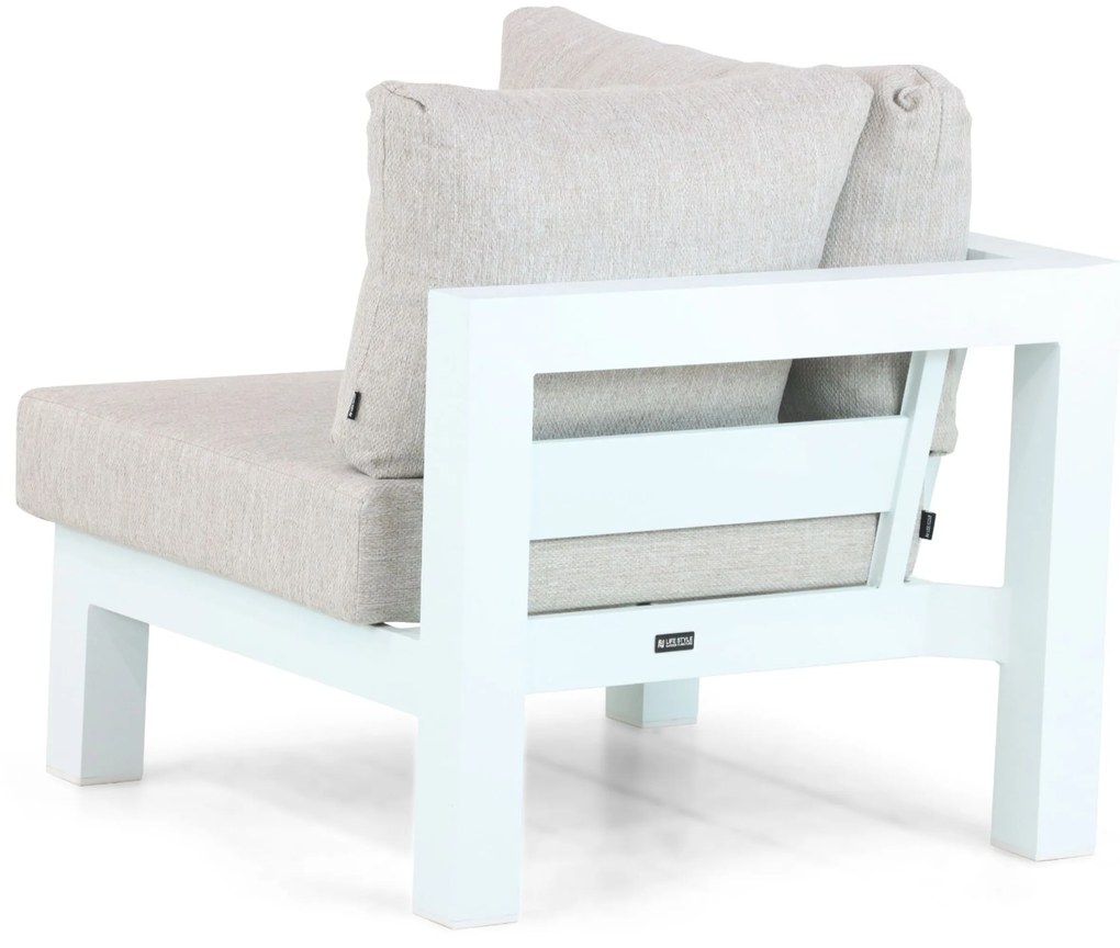 Hoek loungeset 5 personen Aluminium Wit Lifestyle Garden Furniture Luca