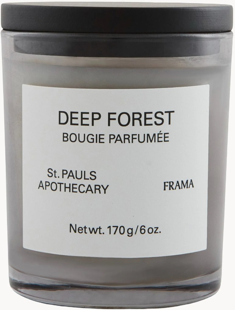Geurkaars Deep Forest (oranje, witte roos, cederhout & patchouli)