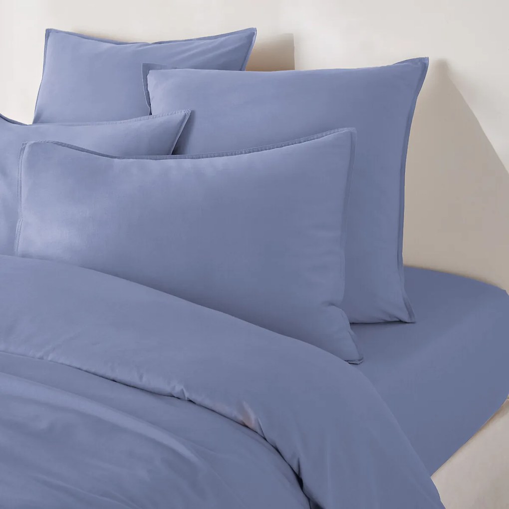 Effen hoeslaken in gewassen katoen, omslag 30 cm, Scenario