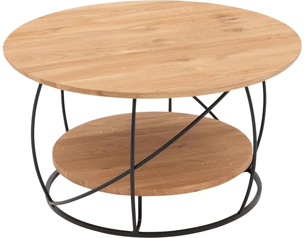 Goossens Salontafel Bellis, Rond 80 cm, 45 cm hoog