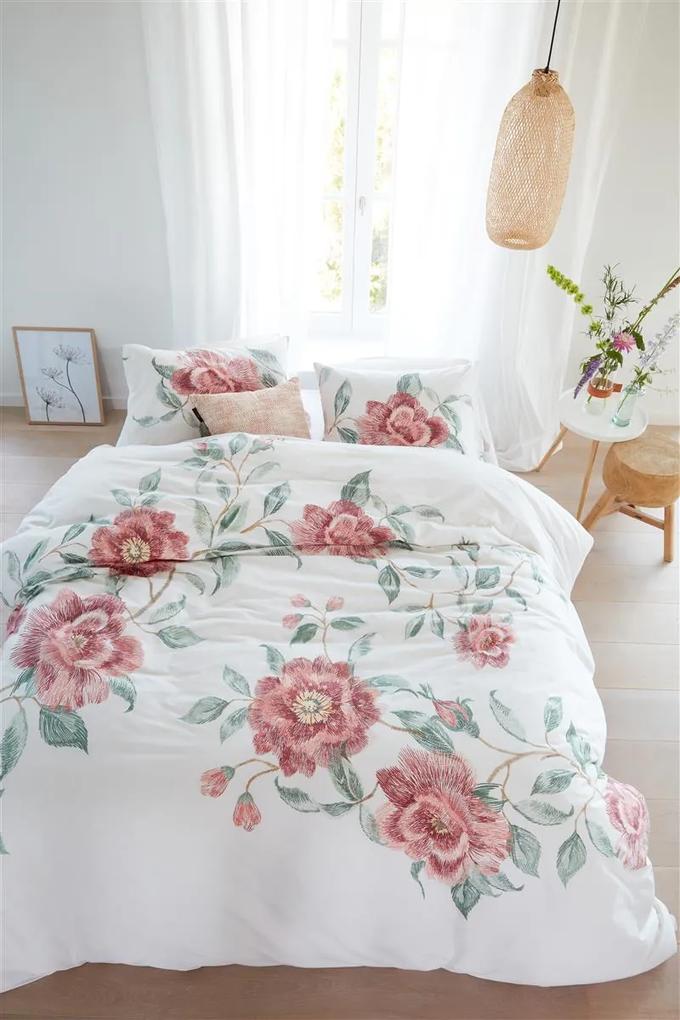 Beddinghouse | Dekbedovertrekset Rosette tweepersoons: breedte 200 cm x lengte 200/220 cm + roze dekbedovertreksets katoen bed & bad beddengoed