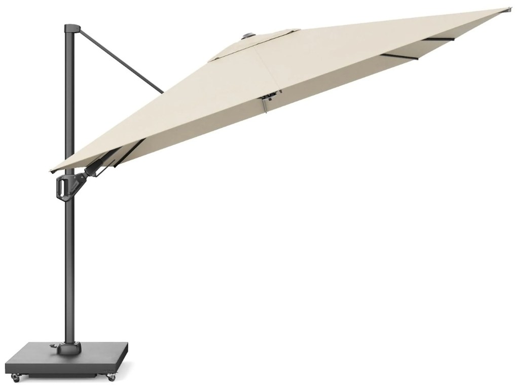 Platinum Challenger zweefparasol 3x3m T2 premium  (incl. voet en hoes) champagne
