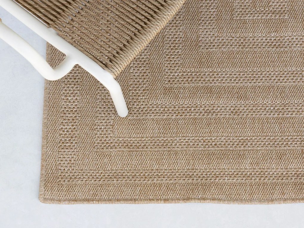 Buitenkleed | Rechthoekig | Kees Smit  Azanza | Polyester/Polypropyleen | Taupe/Bruin | 200x290cm | Kees Smit Tuinmeubelen