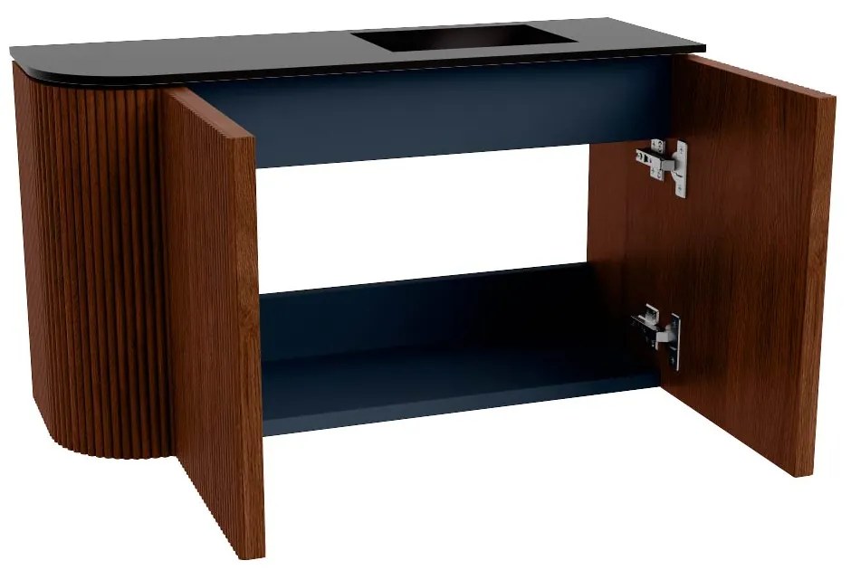 Mondiaz Joya 70cm toiletmeubel ronding links ruby met wastafel faye rechts 1 kraangat urban