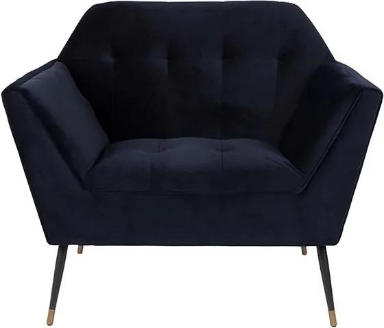 Fauteuil Kate donkerblauw
