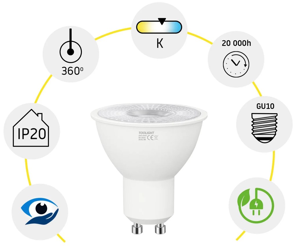 Żarówka LED RSL040 GU10 5W Warm