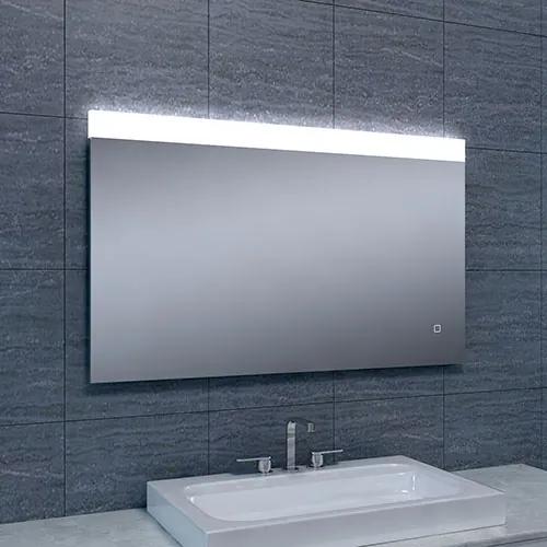 Badkamerspiegel Single 100x60cm Geintegreerde LED Verlichting Verwarming Anti Condens Touch Lichtschakelaar Dimbaar