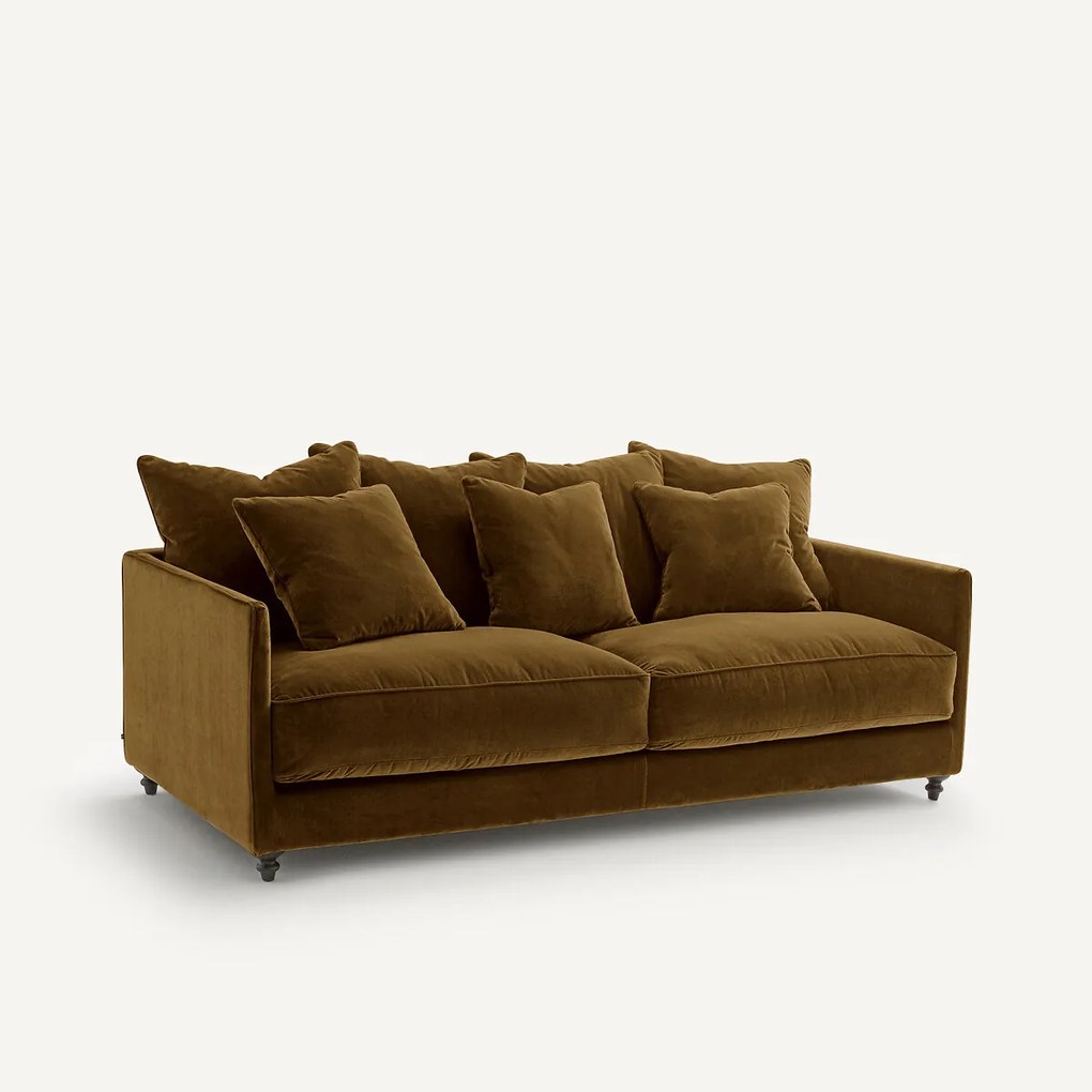 Omvormbare 3-zits fluwelen zetel, Lazare