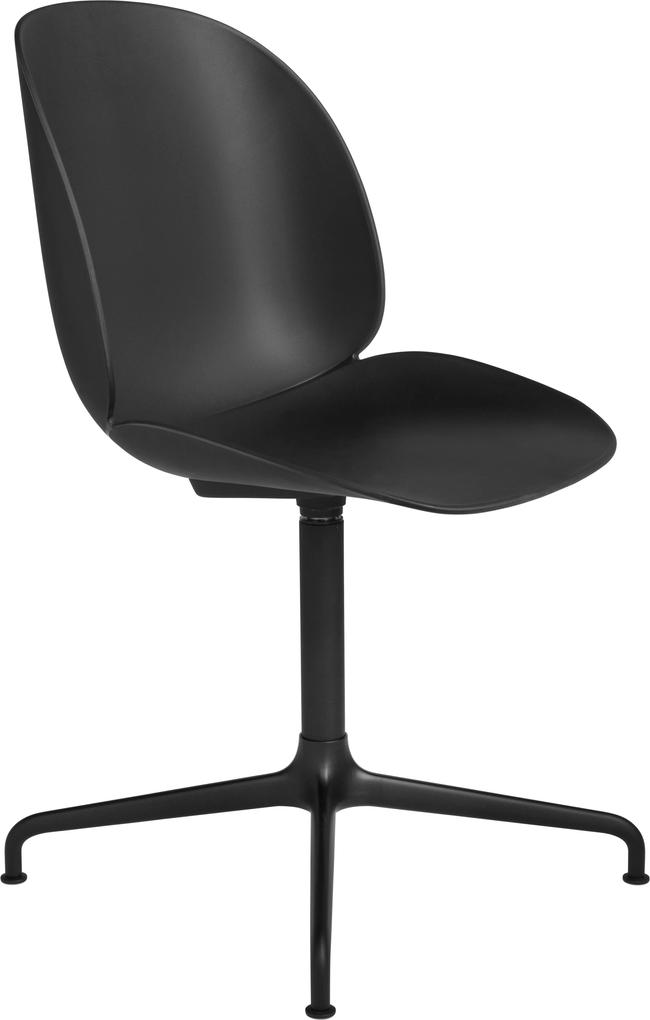 Gubi Beetle stoel met zwart aluminium swivel onderstel black