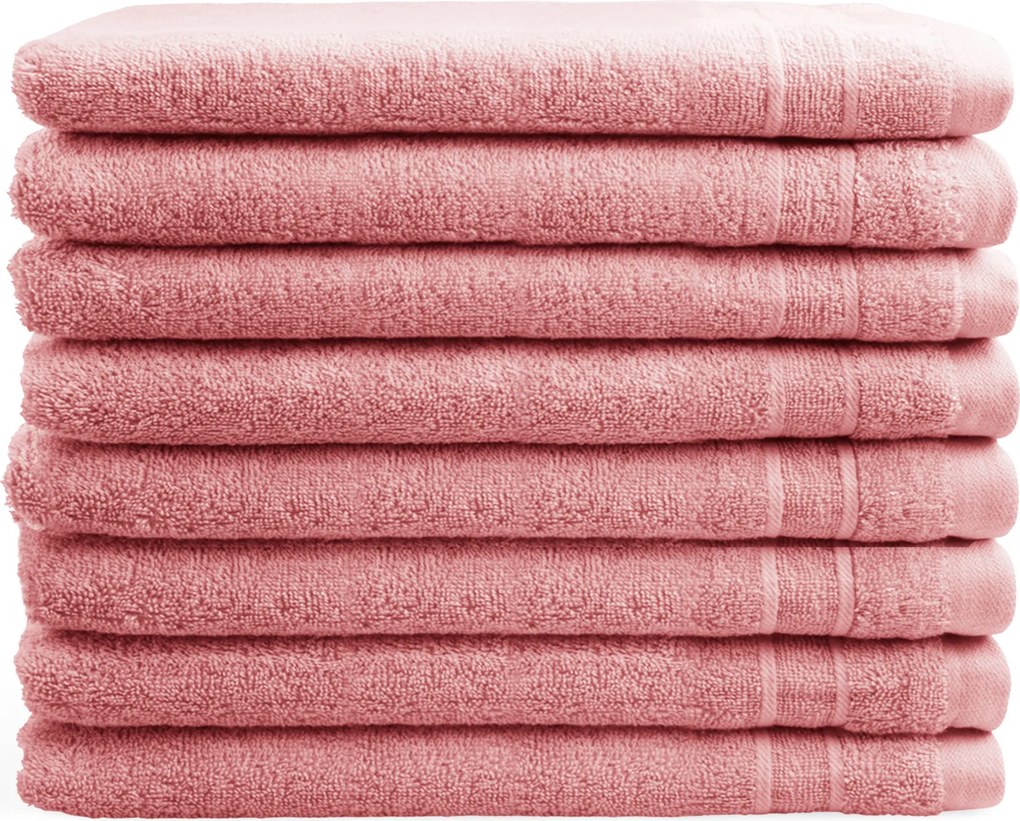 Washandjes DoubleLife Recycled Cotton Collectie– 8 stuks – 16×21 – powder pink