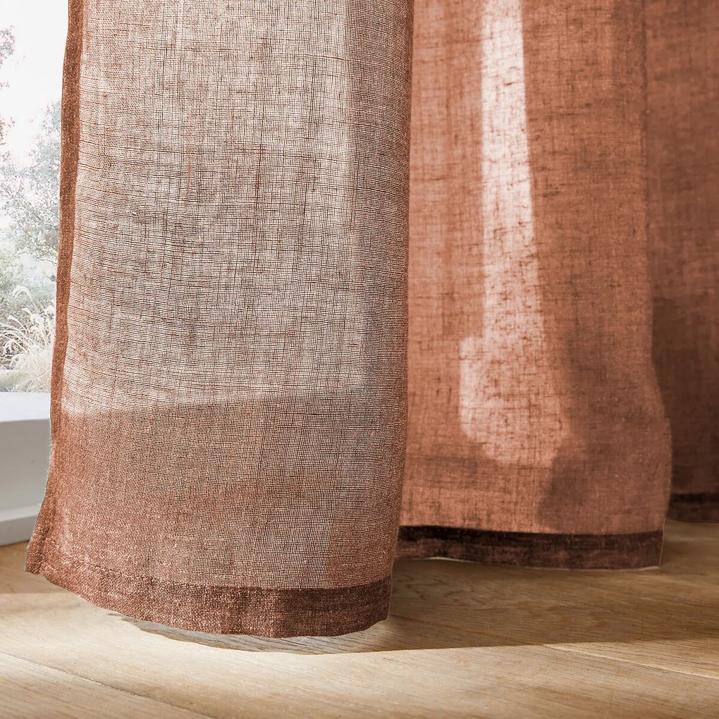 Lussengordijn in polyester en linnen Aron