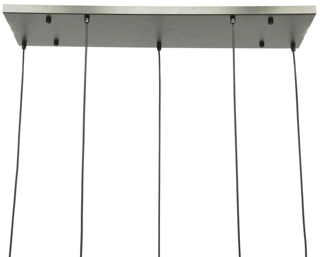 By-Boo Pivot Rectangular Eettafel Hanglamp Rookglas