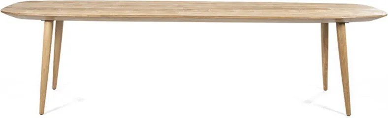 Eettafel Teak Met Afgeronde Hoeken 300 Cm - 300 X 100cm.