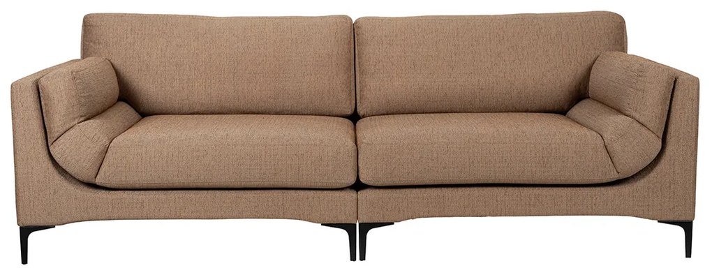Zuiver Balcony 3-zits Bank Caramel Met Ronde Leuning