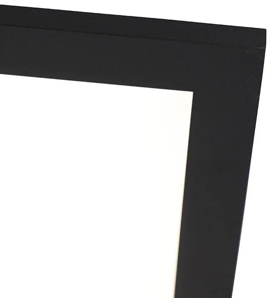 Plafondlamp met dimmer zwart 80 cm incl. LED met afstandsbediening - Live Modern Binnenverlichting Lamp