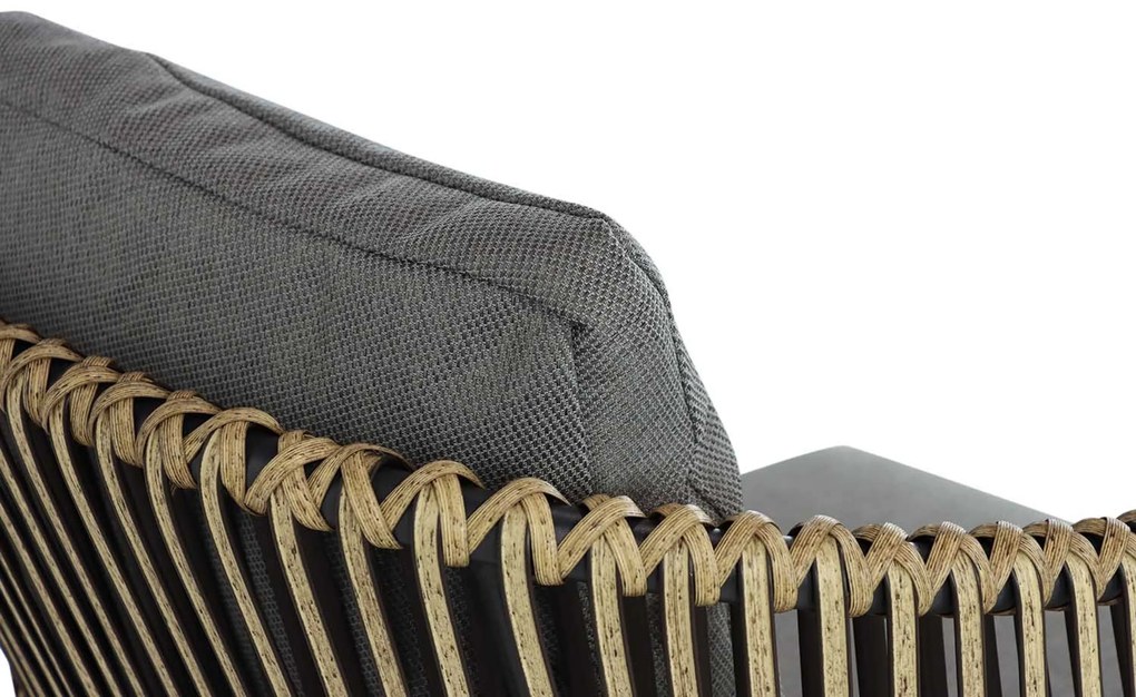 Barset 2 personen 70 cm Aluminium/wicker Taupe Coco Nathan/Como