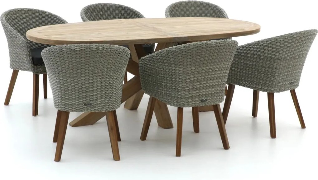 Diningset Intenso  | 6 personen | Tuinset teakhout | 7-delig | Kees Smit Tuinmeubelen