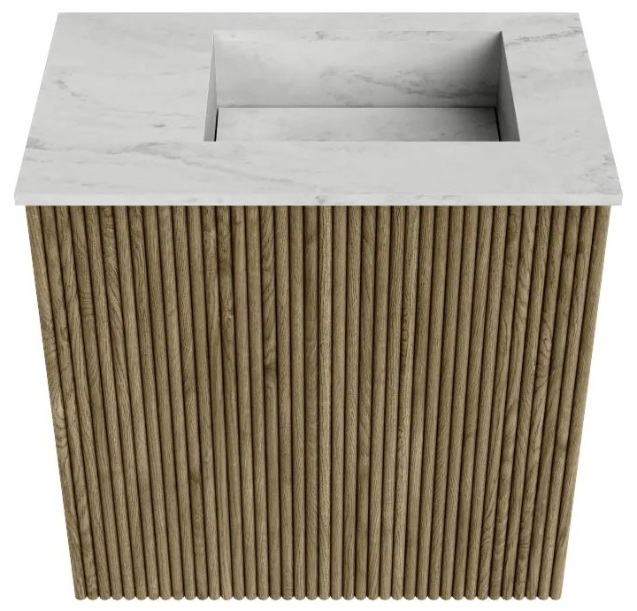 Mondiaz Joya DLux 40cm toiletmeubel dusk met wastafel faye rechts 1 kraangat opalo