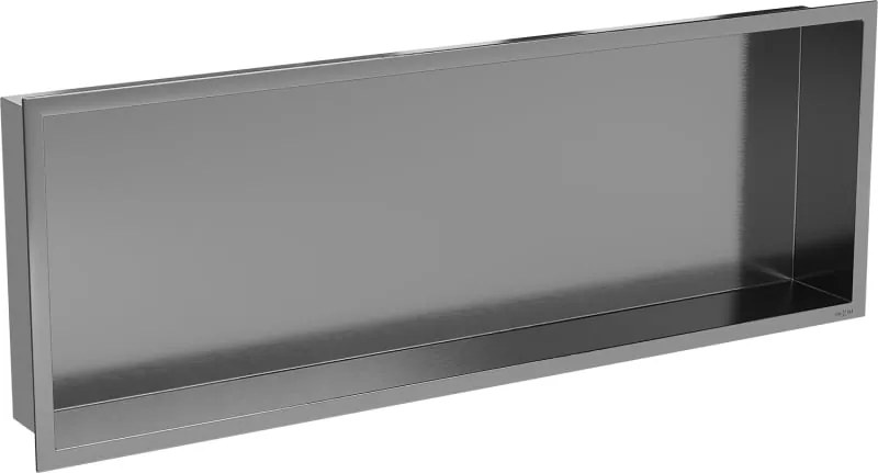 Mexen X-Wall-R nisplank met kraag 90 x 30 cm, geborsteld gun gray - 19E0903010