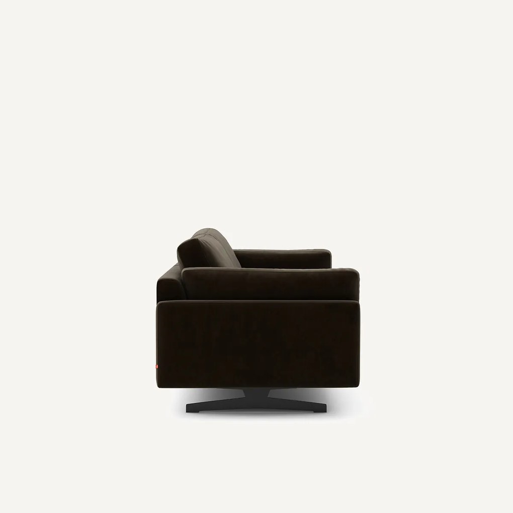 Bank in fluweel, 2-zit, César