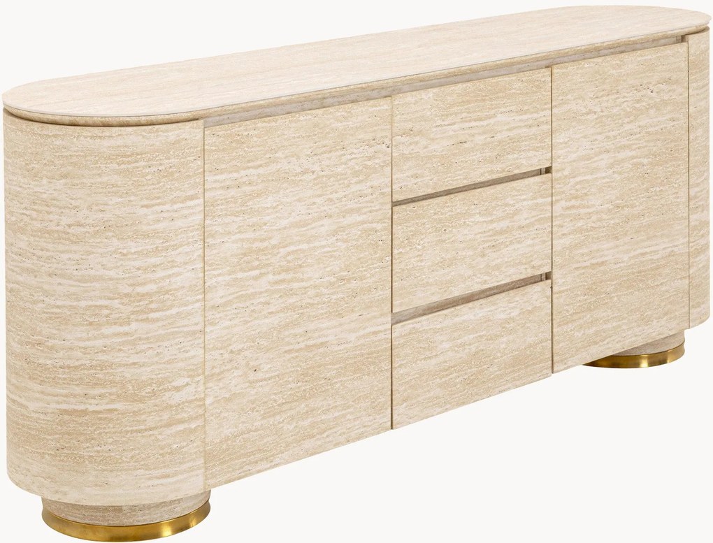 Dressoir Linnea met travertijn effect