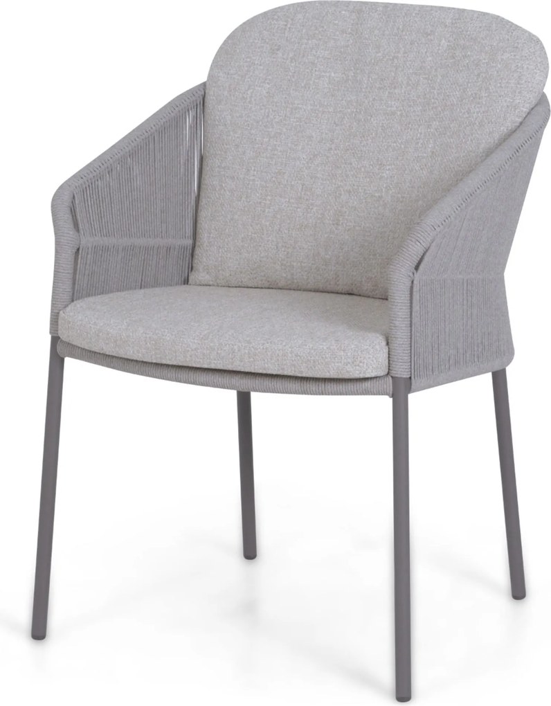 4 Seasons Outdoor Seasons Florence Dining Chair CARAMEL Aluminium/rope Taupe