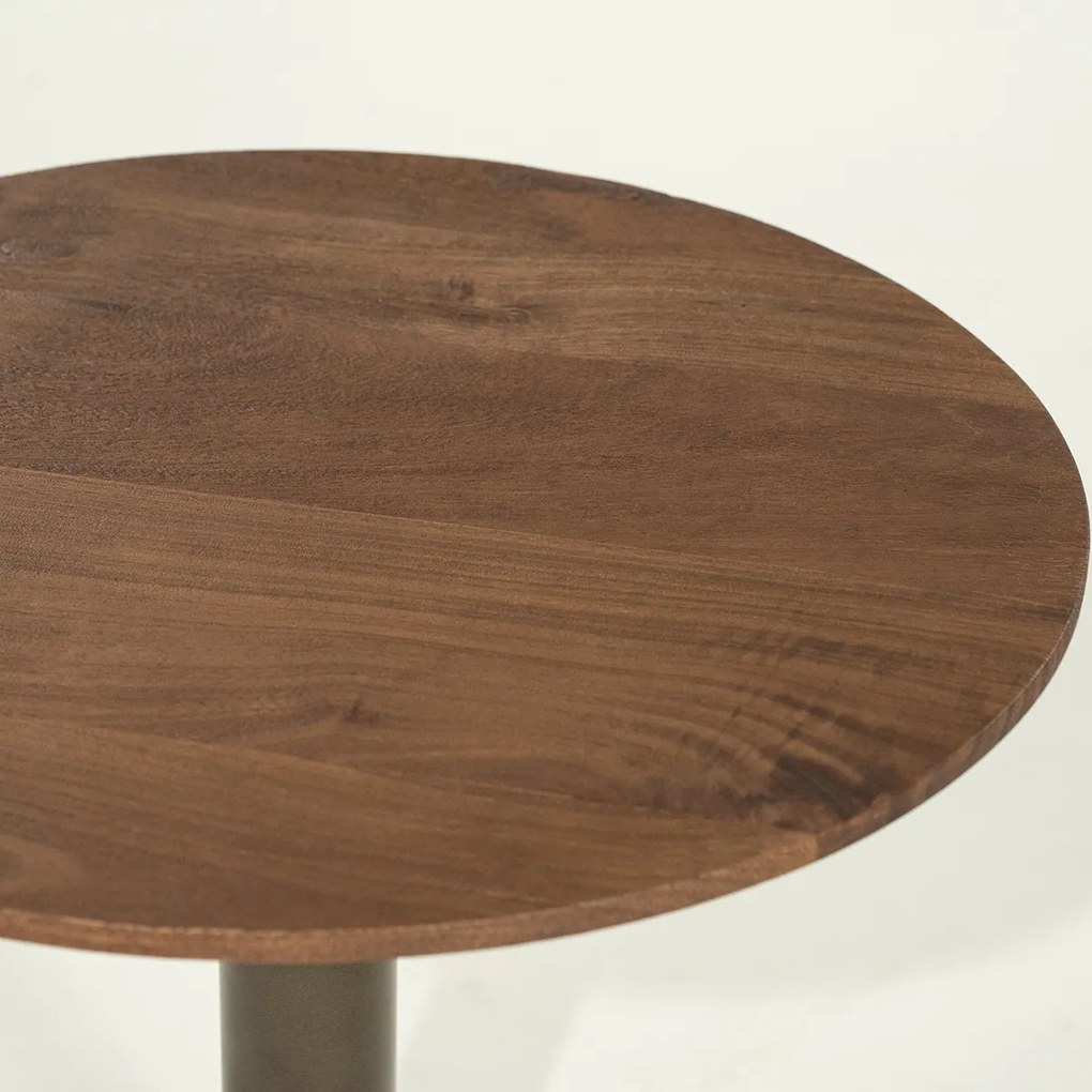 Brons Potige Salontafel Rond - 50 X 50cm.