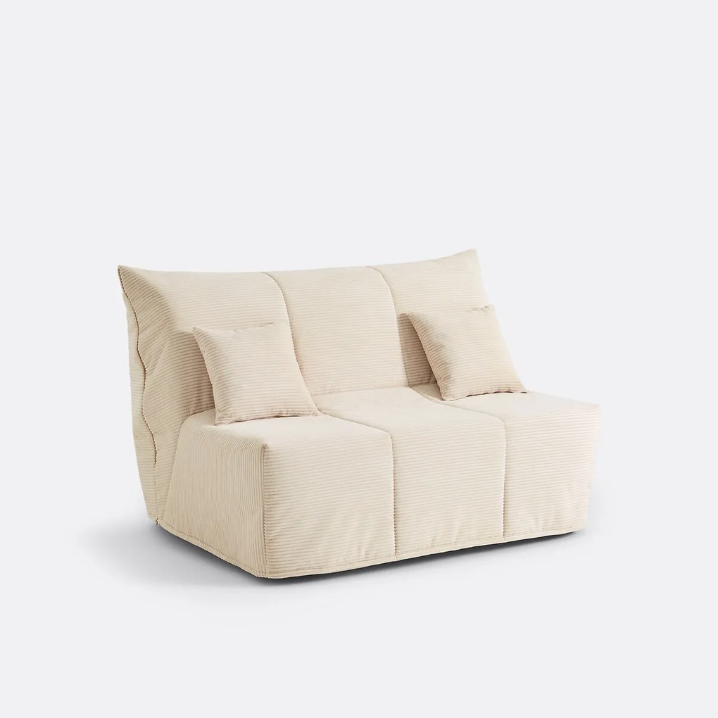 Slaapbank BZ, premium HR 12 cm, ribfluweel, AVA