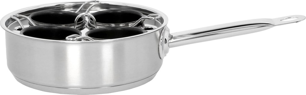 Demeyere Specialties 3 Eipocheerder vier inzetten 18 cm, 18/10 roestvrij staal, Zilver - Specialties 3 - Demeyere