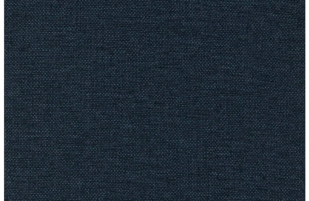 Goossens Eetkamerstoel Funk Zwarte Poten blauw stof leuning en Zwart skater wiel met zwarte kapmet wielen, modern design