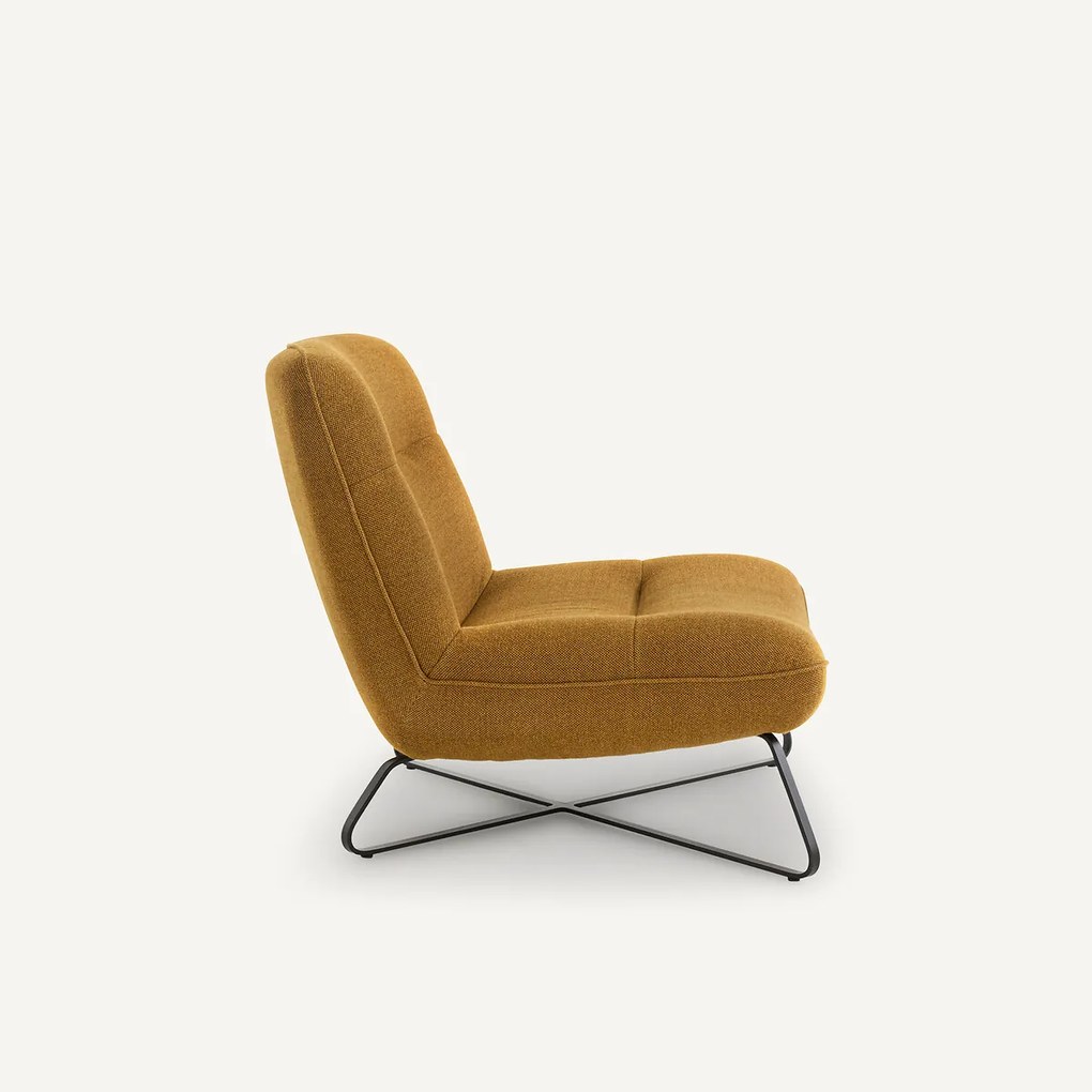 Fauteuil in mêlee gevlochten stof, Helma