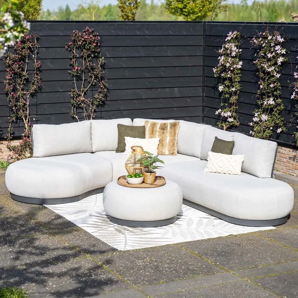 Garden Impressions San Jose loungestoel ronding rechts - valley sand