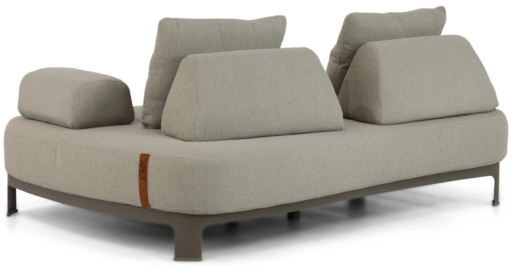 Hoek loungeset 5 personen Aluminium Taupe  4 Seasons Outdoor Santorini/Riah