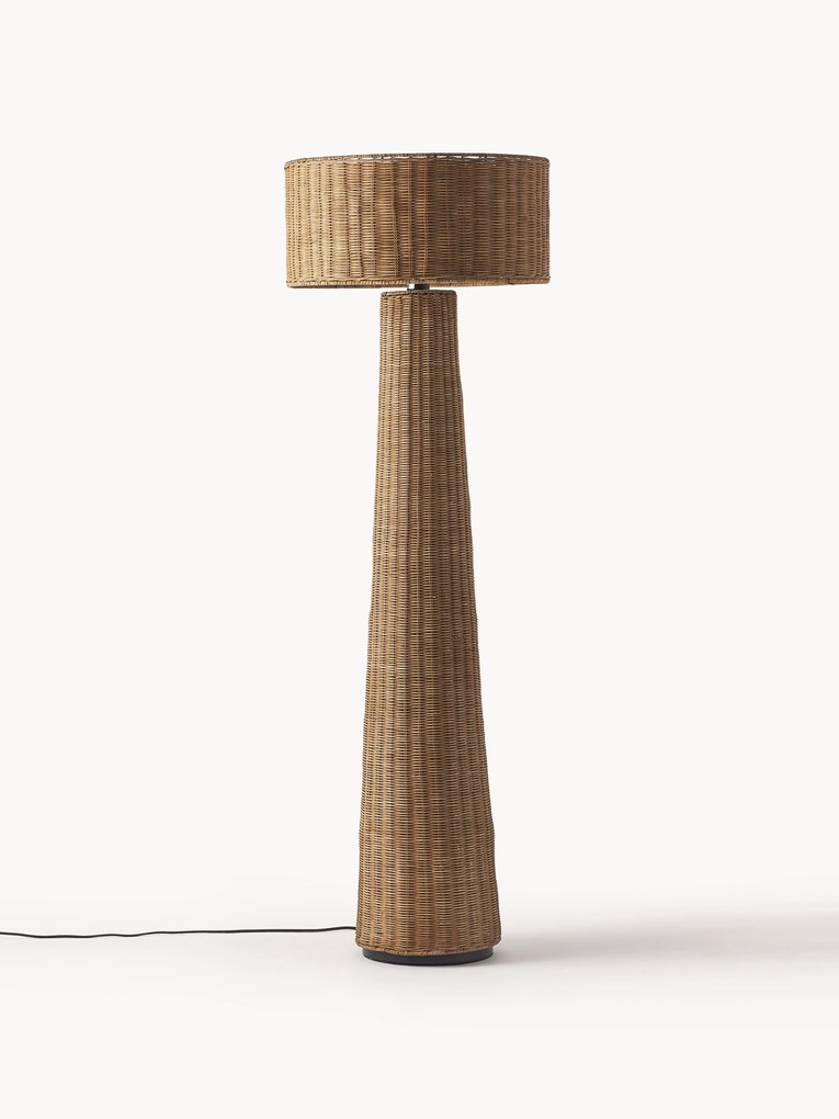 Handgemaakte design vloerlamp Paolo van rotan