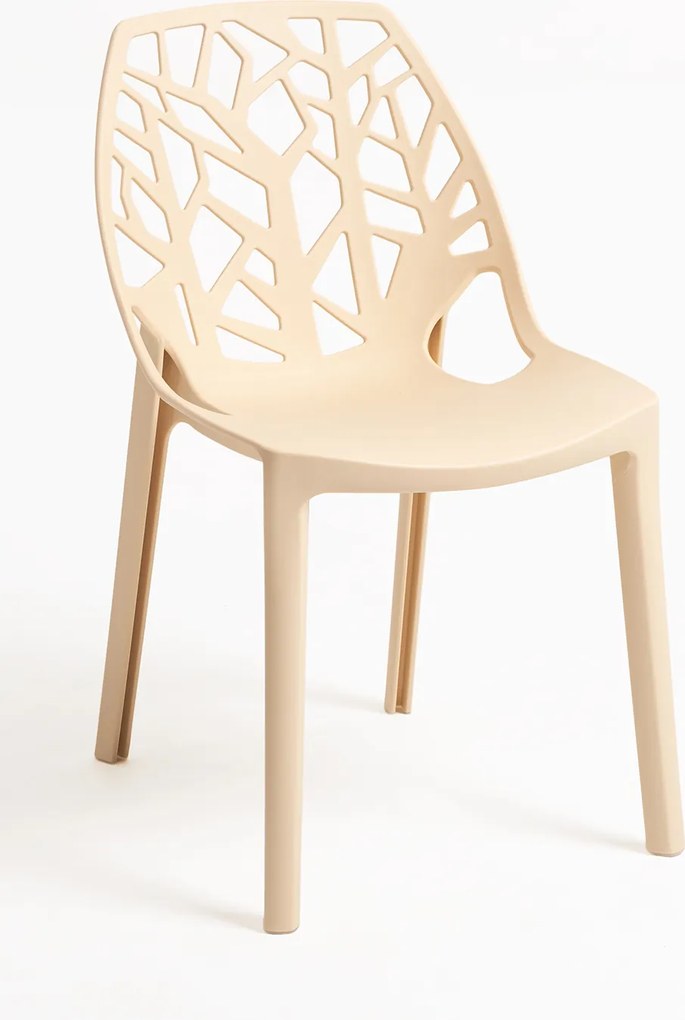 Set 4 Hissar Polypropyleen Stoelen