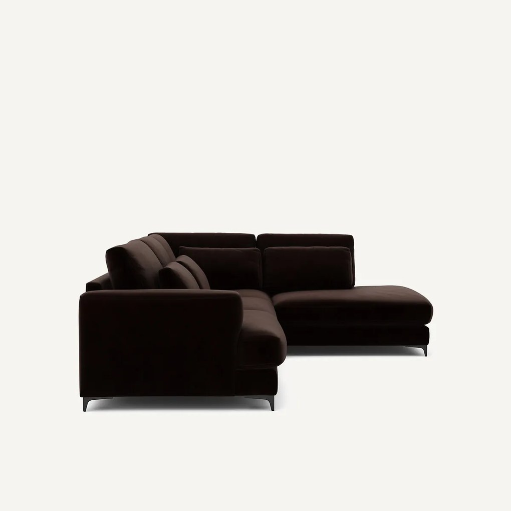 Omvormbare hoekbank rechts, fluweel, Marsile