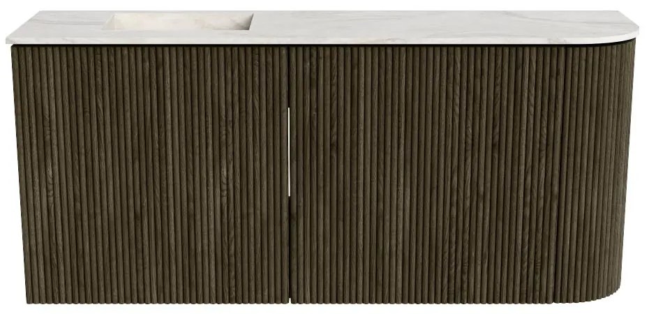 Mondiaz Joya DLux 90cm toiletmeubel ronding rechts shadow met wastafel faye links zonder kraangat ostra