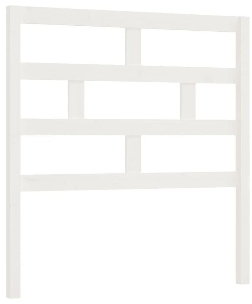 vidaXL Hoofdbord 81x4x100 cm massief grenenhout wit